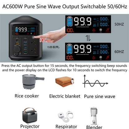 S600W Portable Power Station